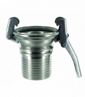 Raccord SPHERIQUE femelle à douille cannelée et collerette