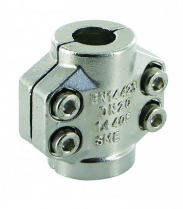 Collier 1/2 coquille vapeur Inox