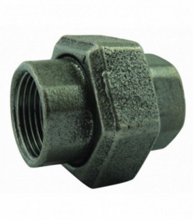 Raccord union 3 pieces joint conique Femelle Femelle fonte